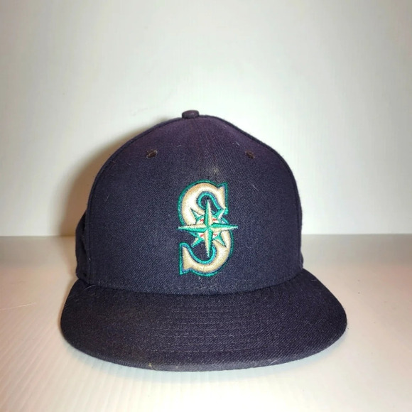 ❤️ 3 for $35 New  Era Seattle Mariners baseball cap hat blue size 7 3/4 - Picture 1 of 7